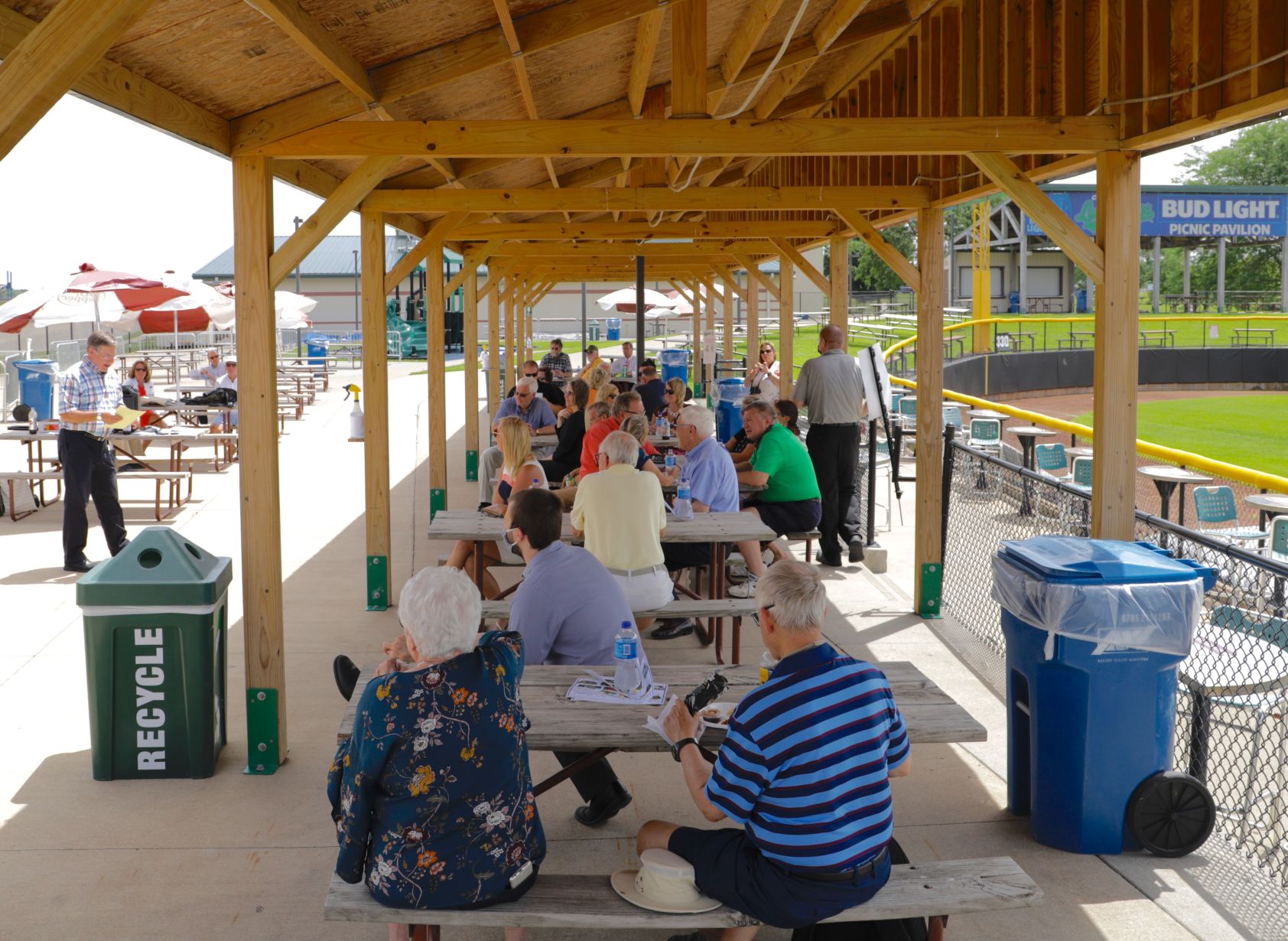 LumberKings serve lunch to Rotarians